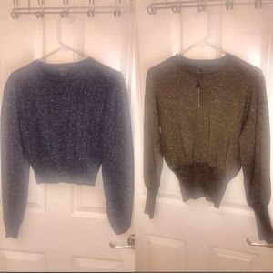 Holiday Forever 21 glitter shirts new